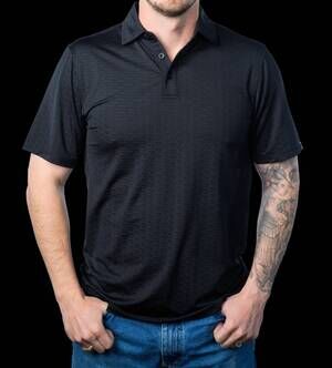 NEW FERRELL men's brand polo shirt in laser black